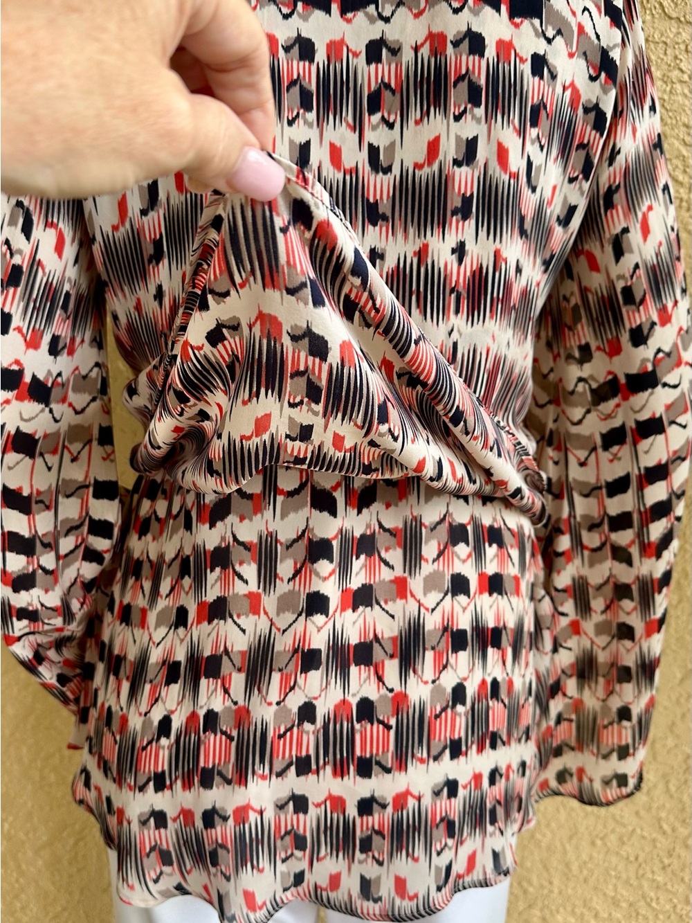 Parker 101 layered silk top with bell sleeves - Picture 6 of 9